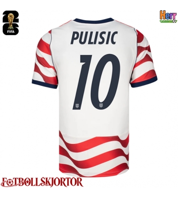 Förenta stater Christian Pulisic #10 Hemmatröja VM 2026 Kortärmad